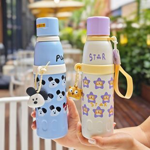 2025 New Cute Thermos Cup 316 Stainless Steel High-Looking Water Cup for Kidsren and Students to Go to School Portable Cup