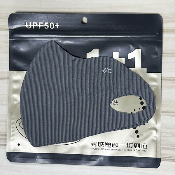 Threaded model-hyaluronic acid mask-dark color