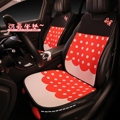 Car seat cushion for all four seasons, summer seat cushion, cute cartoon goddess, internet celebrity, breathable ice silk cool cushion for women, car seat cushion