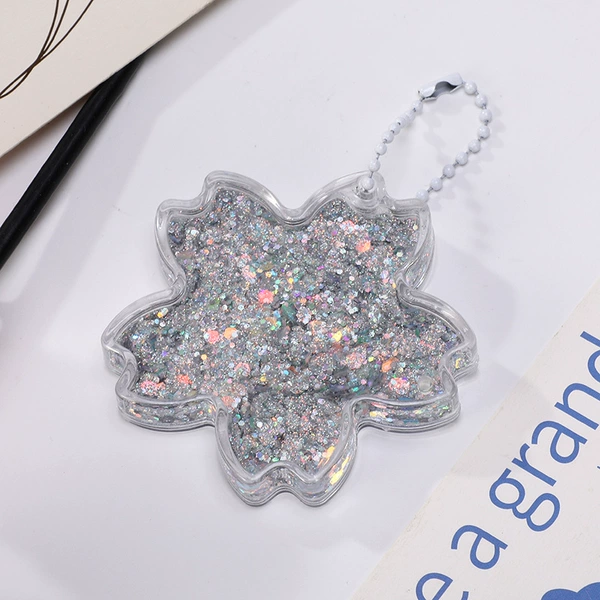 Silver cherry blossom flow contains beads chain
