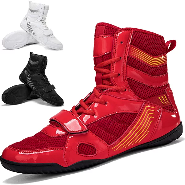 Boxing Shoes for Men and Women, Fighting Shoes, Wrestling Shoes, Short Wrestling Boots, Long Boots, Tendon Soles, Wear-Resistant Soles, Fighting Boxing Shoes