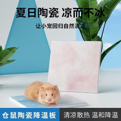 Shunwei Trading Buka ceramics Heat dissipation plate summer cooling Marble Lines Ice pad Hamsters Jieshu Supplies