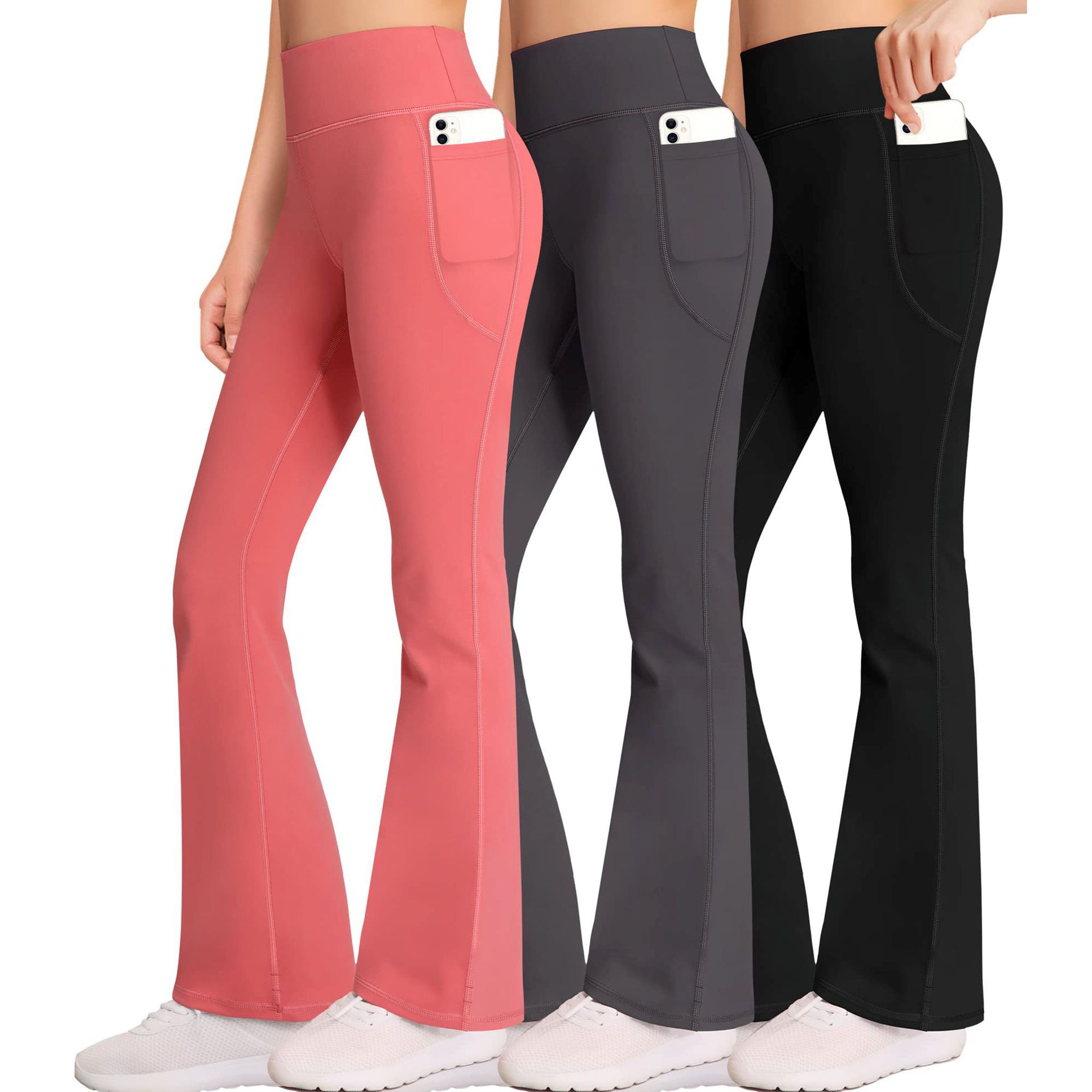 Amazon explotó Europa y América de cintura alta pantalones de pantalonado de cintura alta micropantalones de bolsillo pantalones de carreras de mujer gran tamaño de fábrica directa