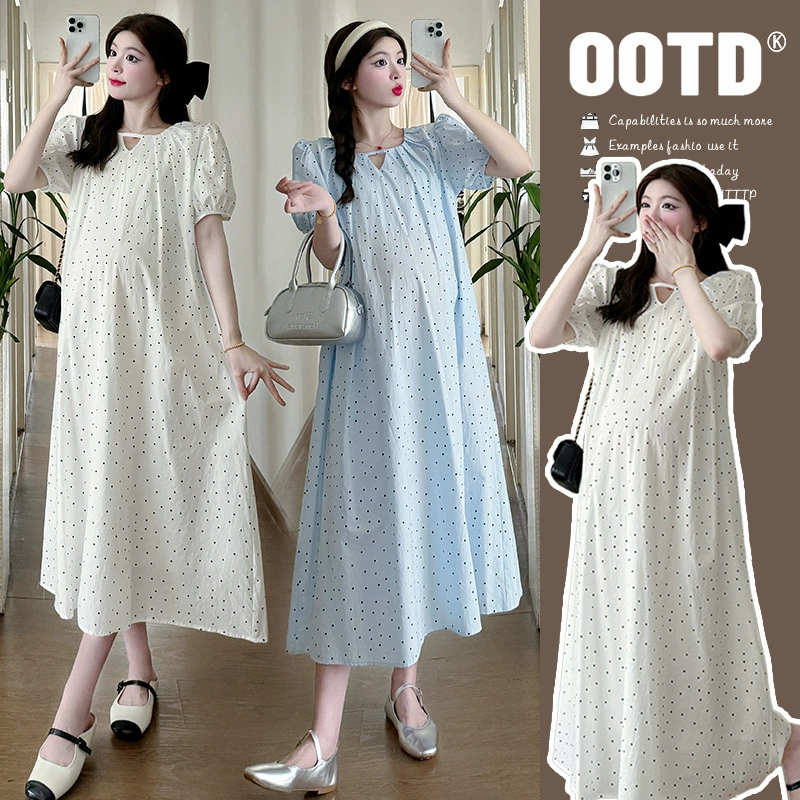 Summer cute long dress, mid-length, plus size