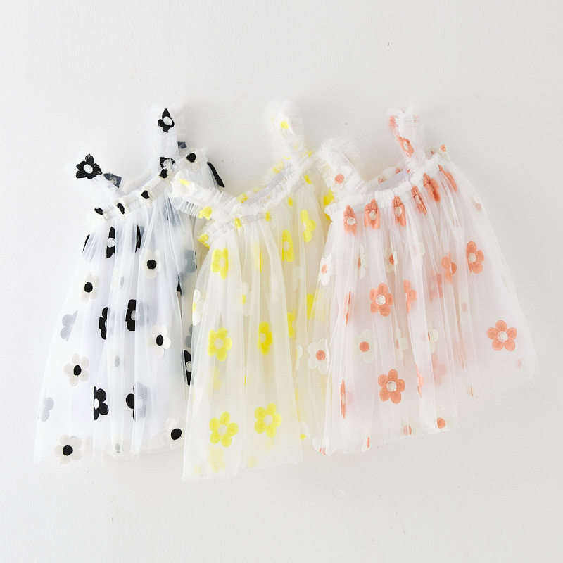 240g Weight Children's Dress Children's Clothing Type Knee-Length Dress Length Type Sleeveless Sleeve Length Mesh Dress Dresses Type Polyacrylonitrile Fiber Fabric Type High Waist Waist Line Casual, Daily Occasion U Neck Neckline Regular Fit Fit Type Printing Pattern Summer Season Girl'S Gender Princess Style Princess Printing Polyacrylonitrile Fiber Girls Dresses 1