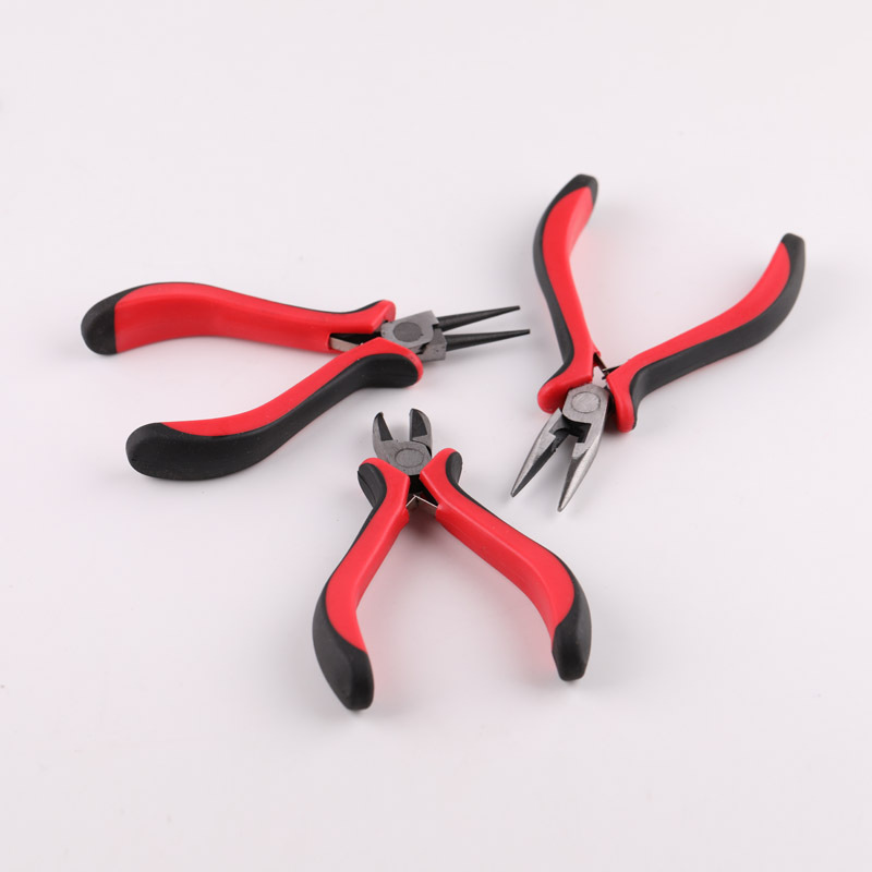 Red Handle Beaded Nose Pliers DIY Accessories Multifunctional Jewelry Pliers Mini Pliers Jewelry Beaded Pliers