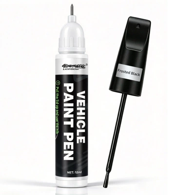 Avtomobil boya qələmləri, Paint Repair Pen Pearl White - 12ml-car-touch-up-pen-matte-black