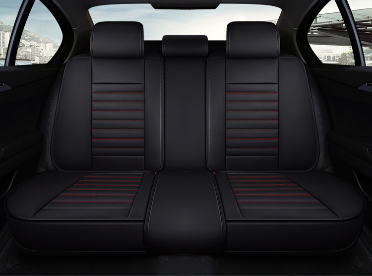 New Diamond-Shaped Full-Surround Full-Leather Solid Waist Car Seat Cushion Manufacturer Wholesale One-Piece Drop-Shipping Car Seat Cover Suitable for All Seasons