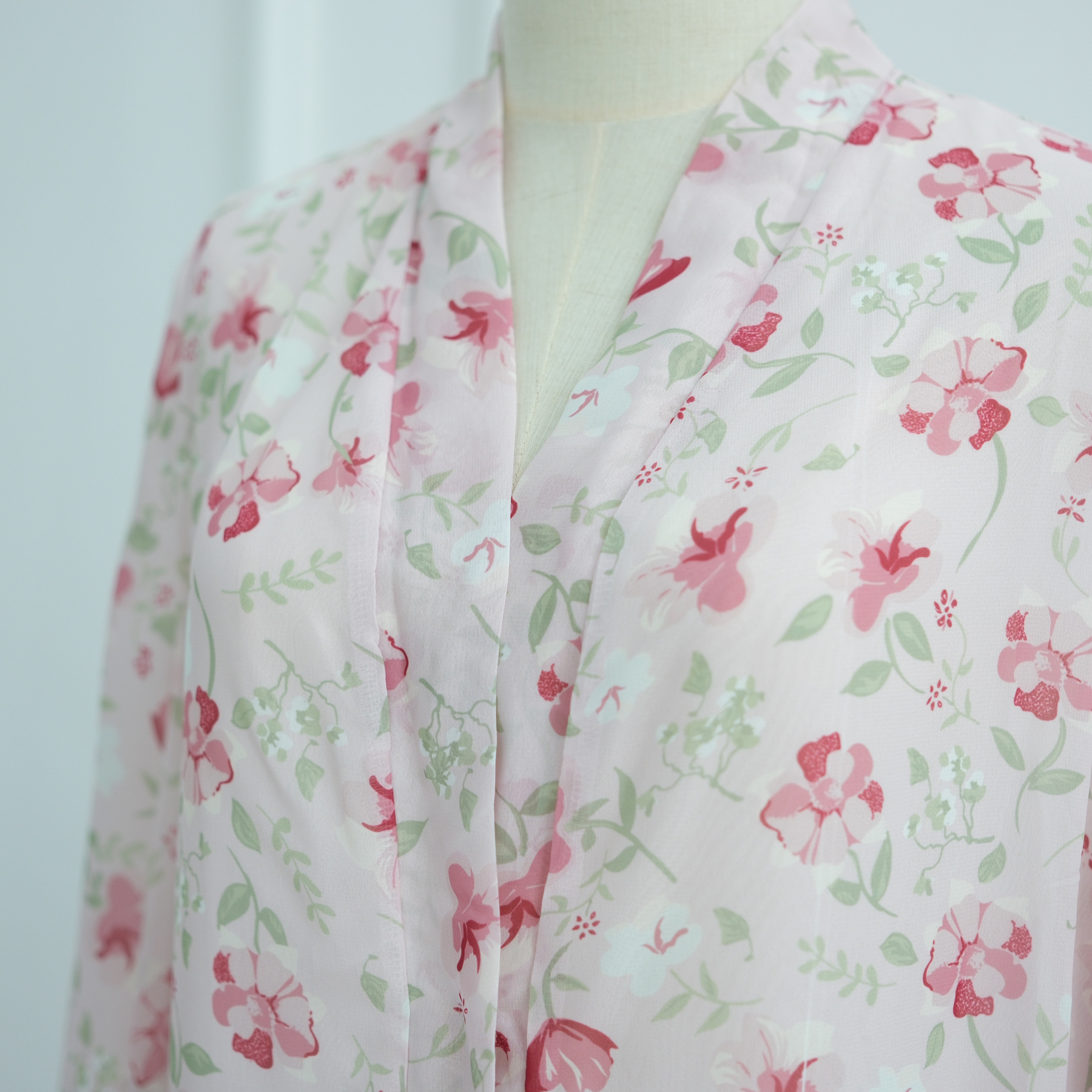 2025Loriya Dubai European And American Pure American Printed Double Layer Design Chiffon Cardigan LR1067_ecoleips.com