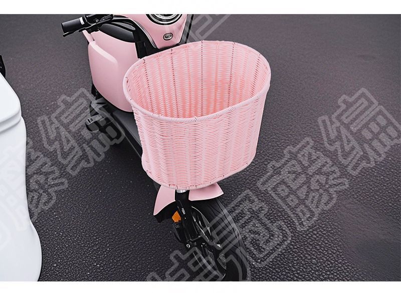 Rear basket for electric bikes, electric scooter rear basket with cover, storage bag, basket for placing items, helmet holder, large capacity