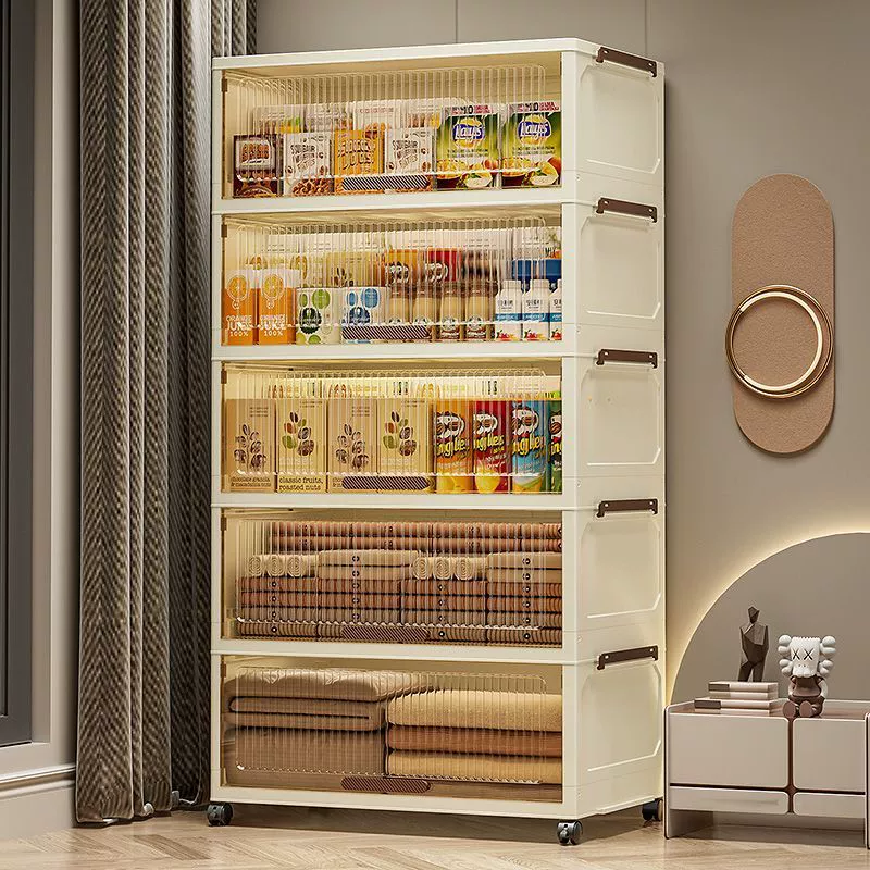 Foldable storage box system, multilayer reinforced bedside organizer, 50/60/72 cm sizes