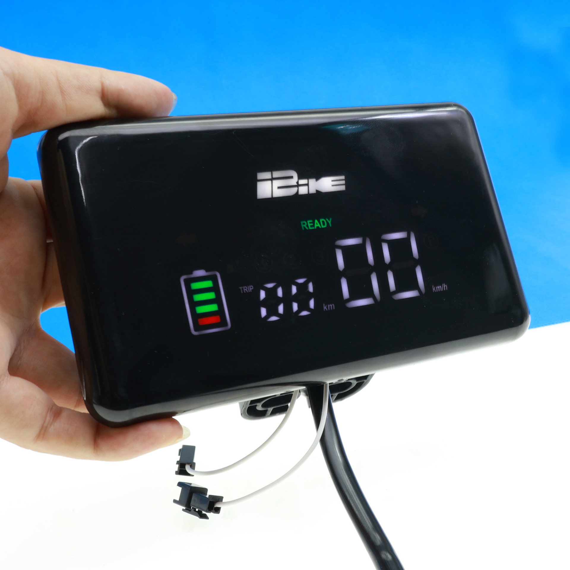 New model of electric vehicle square LED display screen, simple digital meter for 48v60v72v electric scooters
