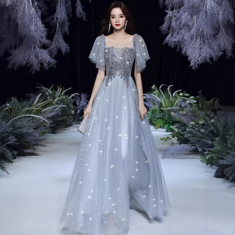 Evening Dress, High-End New Style, Banquet Style, Elegant, Light Luxury, Niche, Sophisticated, Adult Dress, Graduation Host Dress for Women