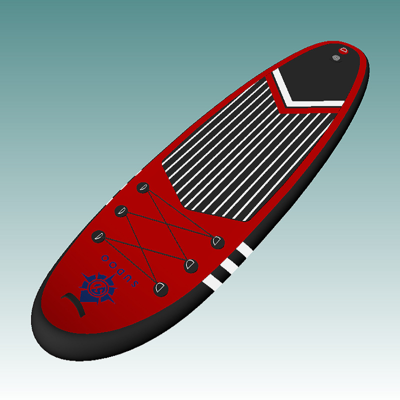 tabla de remo inflable negro rojo plegable tabla de paddle portátil tabla de surf profesional marino tabla de esquí acuático de pie para adultos