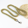 Unilateral rope woven eight -stranded traction rope Golden hair, large, medium -sized dog dog traction with pet walking dog rope spot wholesale