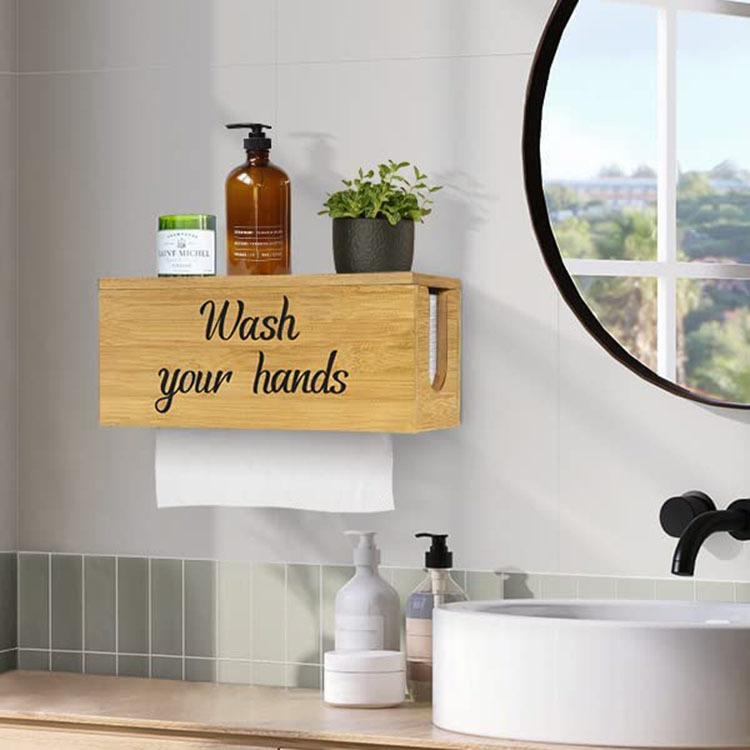 Country Style wall-mounted tissue dispenser tissue holder Bathroom Kitchen folding paper drawer box