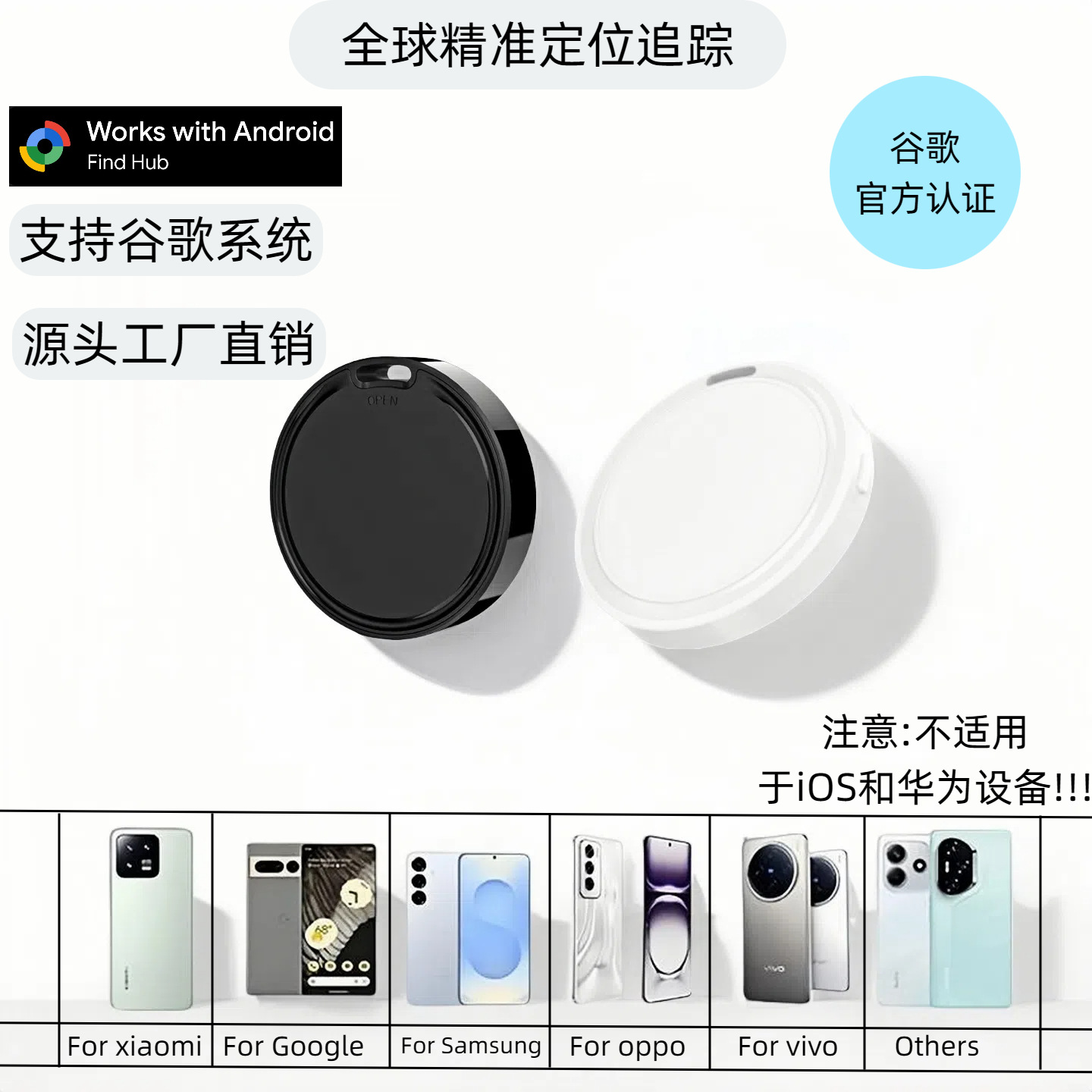 Cross-Border Popular Google Android Locator Android Google Anti-Lost Device Global Positioning Search Factory Direct Sales