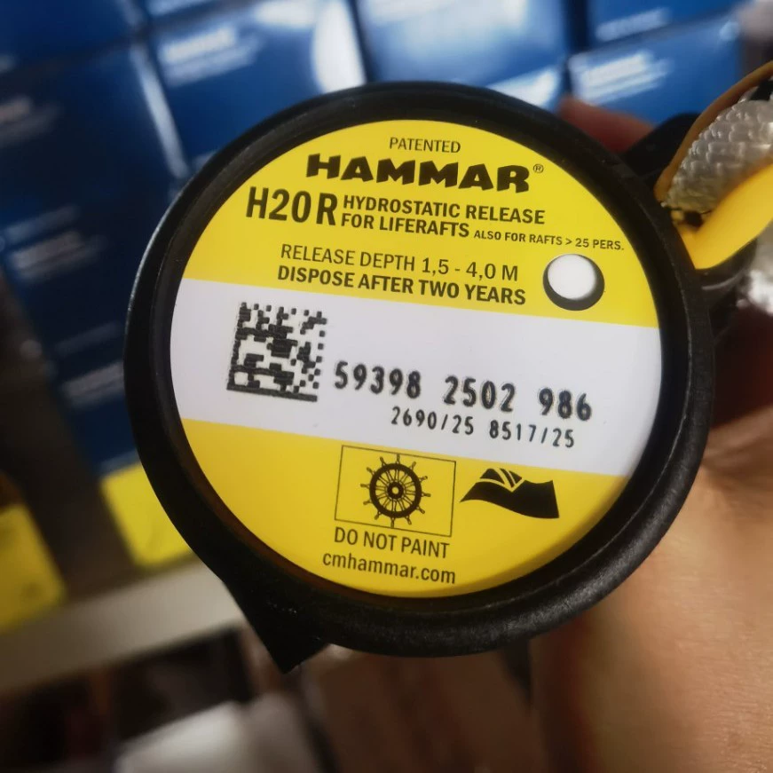 Швеция импортировала устройство быстрого выпуска HAMMAR H20 гидростатического сброса давления H20R