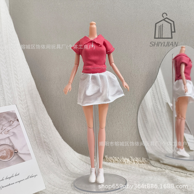 Cross-Border 30cm 11inch Barbie Doll Polo Shirt Sports Series Tennis Outfit Golf Outfit Set Outdoor Cross-Border 30cm 11inch Barbie Doll Polo Shirt Sports Series Tennis Outfit Golf Outfit Set Outdoor