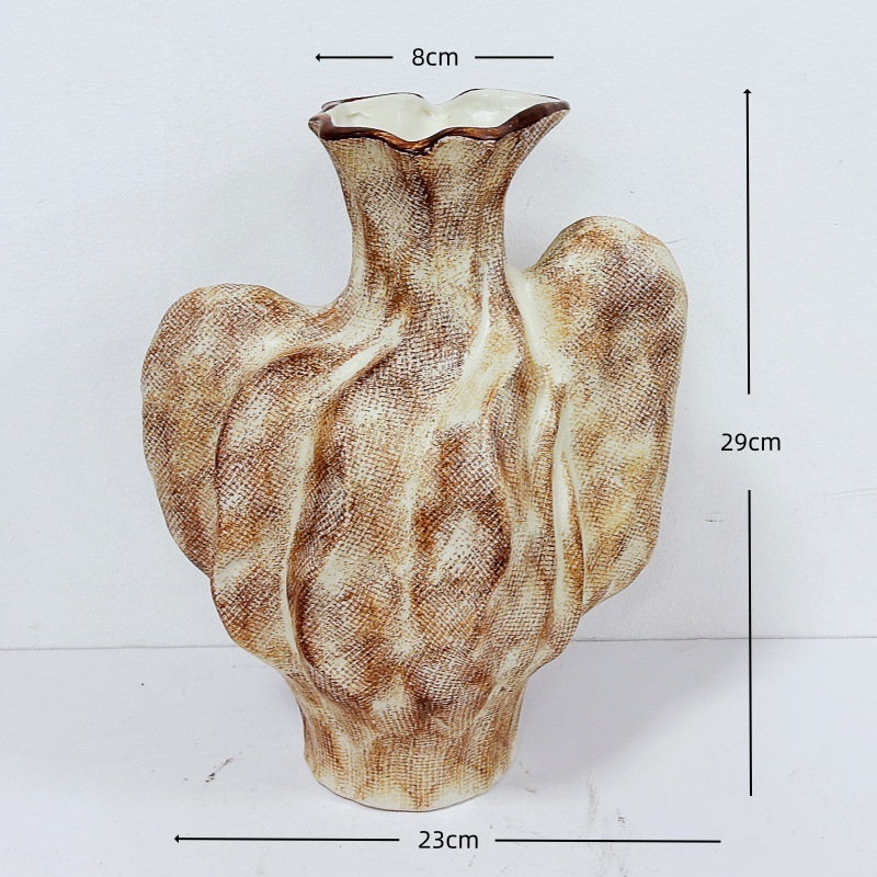 高級感のある新中式レトロな青花磁器の花瓶、フラワーアレンジメント、水栽培の花、リビングルームや玄関の装飾品