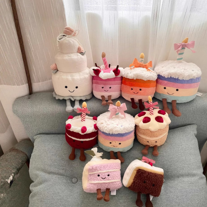 Jellycat ストロベリーケーキ人形結婚式パンデザートコレクション音楽誕生日ギフト人形卸売|undefined