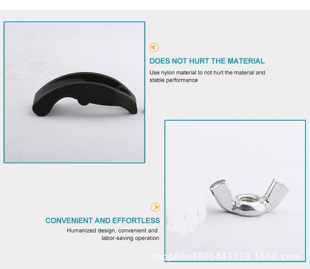 雕刻机88mm加厚弓形压板尼龙材质 高强度台面压板