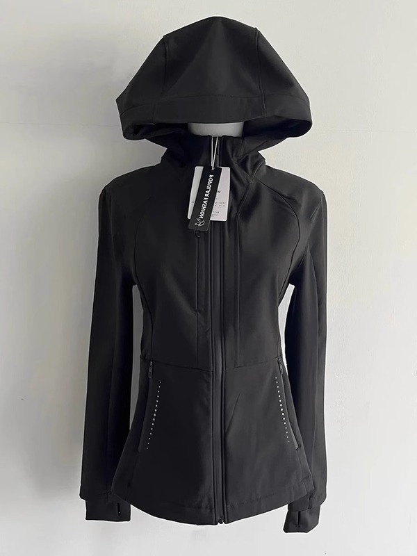 修身冲锋衣外套女2025新高级感显瘦长袖设计感瑜伽服上衣运动穿搭|undefined