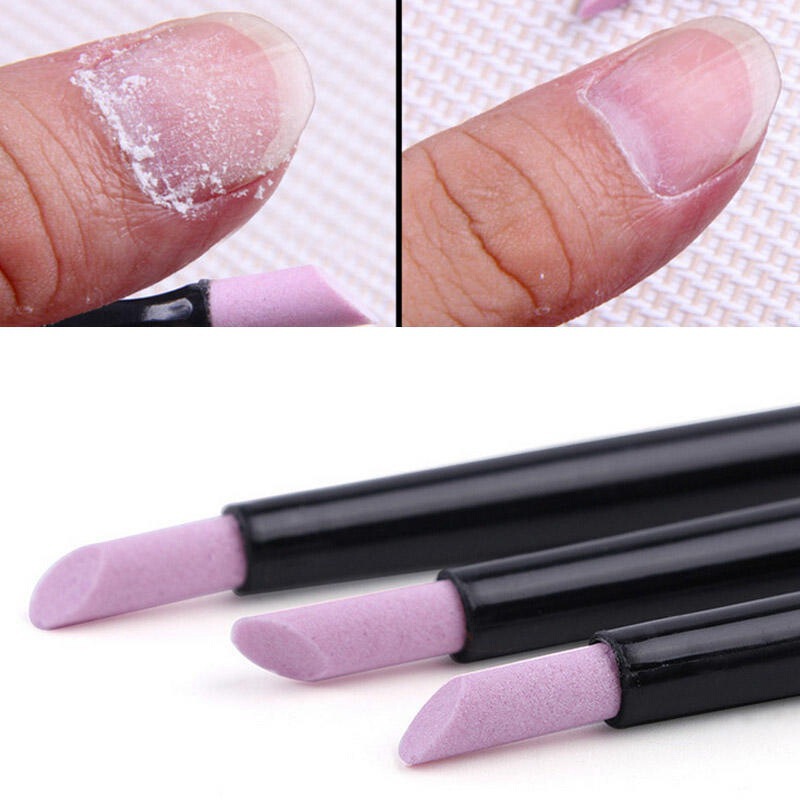 Manicure Quartz Polishing Pen to Remove Dead Skin, Nail Edge Engraving and Grinding Stick, Quartz Stone Polishing Nail Polishing Strip Repair Pen