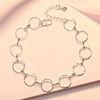 the republic of korea Korean Edition Geometry chain Circle buckle chain Side chain Bracelets Anklet