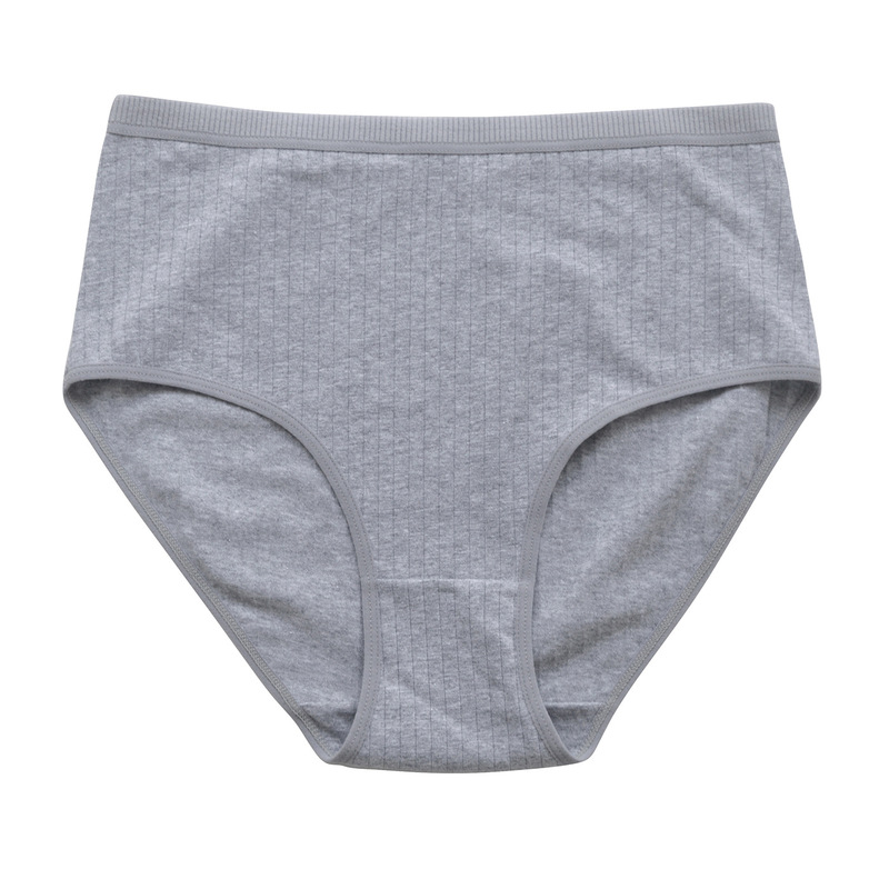 跨境爆款纯棉高腰内裤女大码透气棉质欧美高腰收腹内裤女panties|undefined