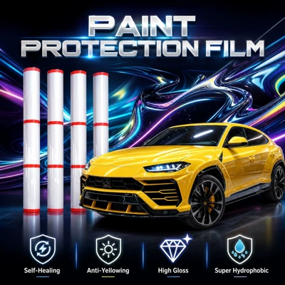 Carppffilm 7.5Mil8.5Mil Thickness Tpu Car Wrap Film Ppf Transparent Car Wrap Film Car Film (Car paint protective film)