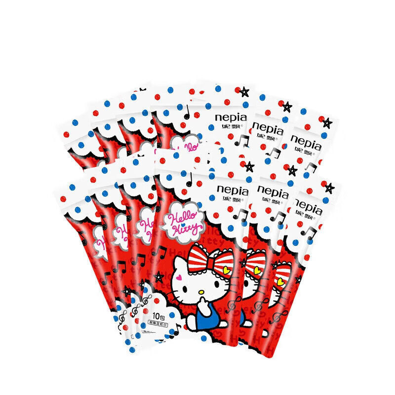 Nepia/ネピア ウェットティッシュ ケイティ 個包装 携帯用 赤ちゃん 子供用 携帯用ウェットティッシュ クリーニングティッシュ 10枚|undefined
