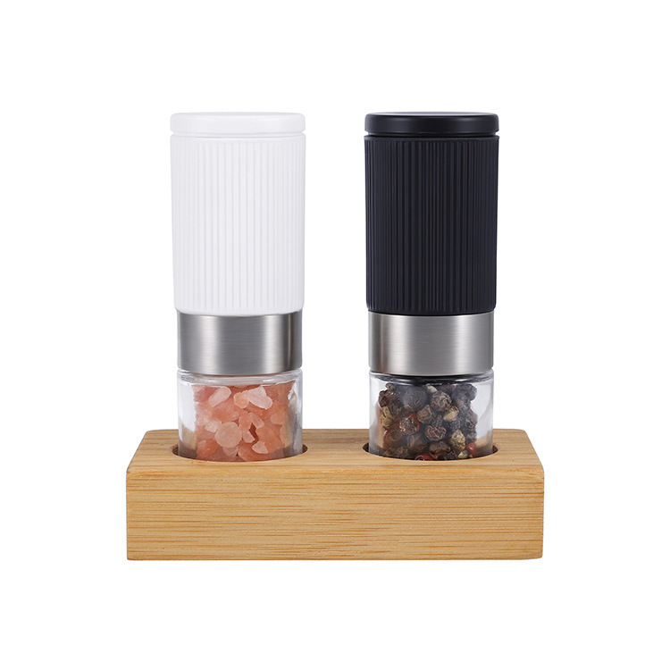 【ポケットmini】研磨太さ調整可能輸出標準食品級プラスチック塩胡椒研磨器セット|undefined