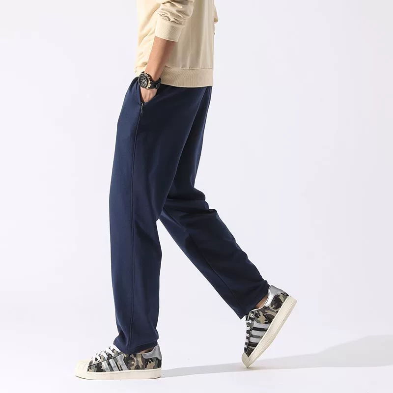 Demi-season thin knitted trousers, plus size
