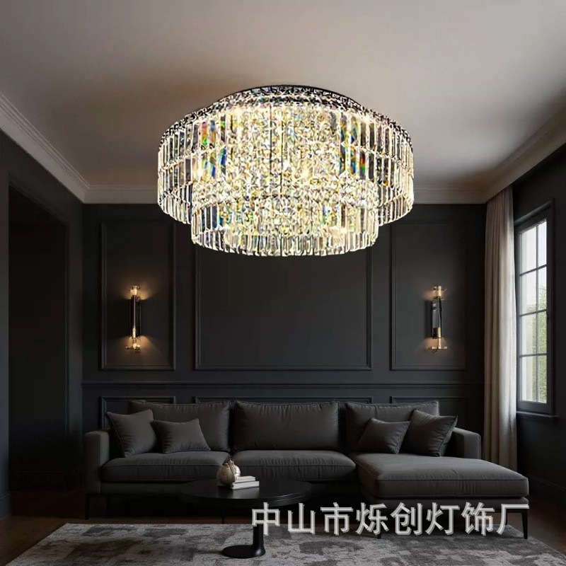 Ceiling Lamp Living Room Ceiling Lamp Classy Elegant Accessible Luxury Crystal Lamp Hall Classy Sense Restaurant Lamp K9 Crystal