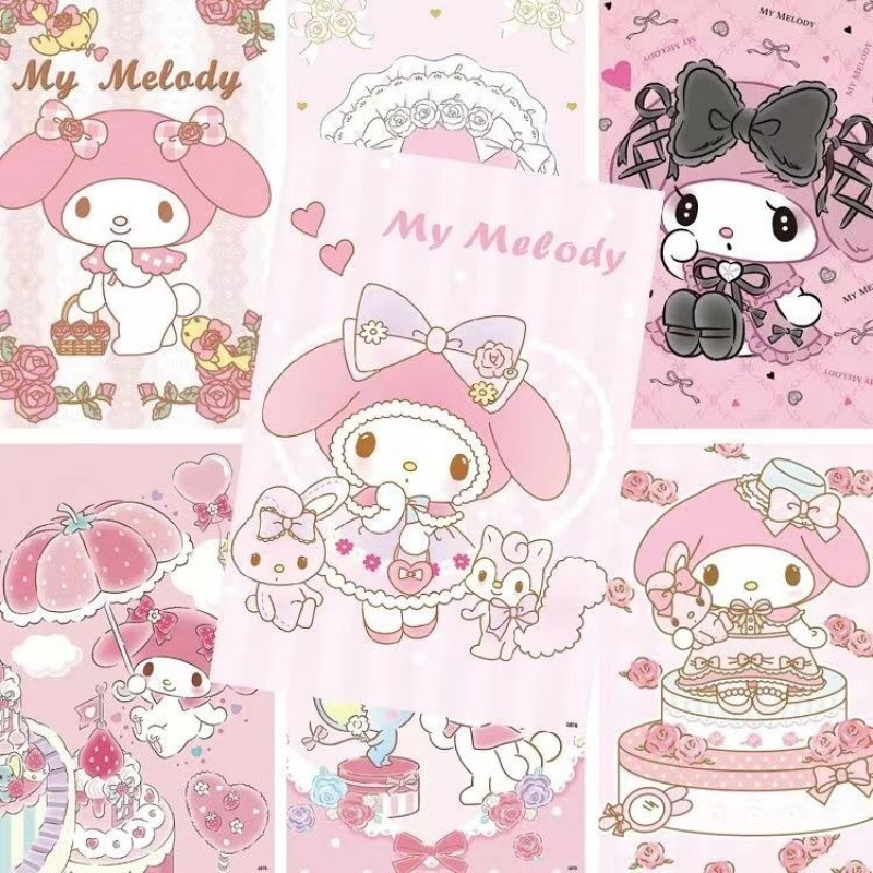 美乐蒂海报周边新款三丽鸥库洛米日系墙纸墙贴挂画A3尺寸超清海报