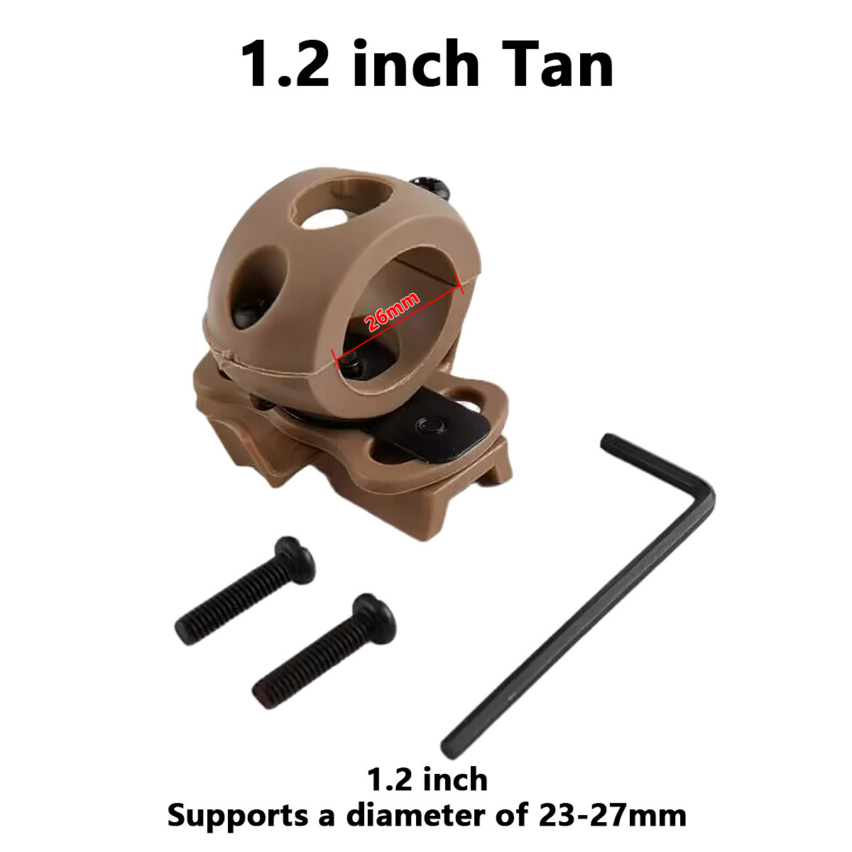 1.2inch 샌드 컬러 클립