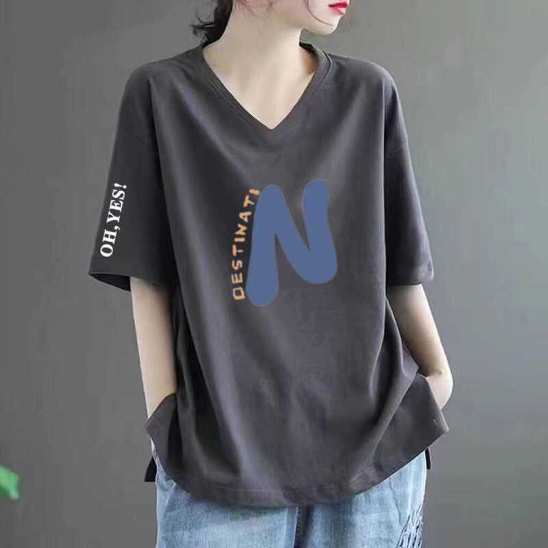 Clearance Mom Imitation Cotton Short-sleeved T-shirt Women's Summer New V-neck Middle-aged and Elderly Fashionable Top Half-sleeved Ethnic Style T-shirt Clearance Mom Imitation Cotton Short-sleeved T-shirt Women's Summer New V-neck Middle-aged and Elderly Fashionable Top Half-sleeved Ethnic Style T-shirt