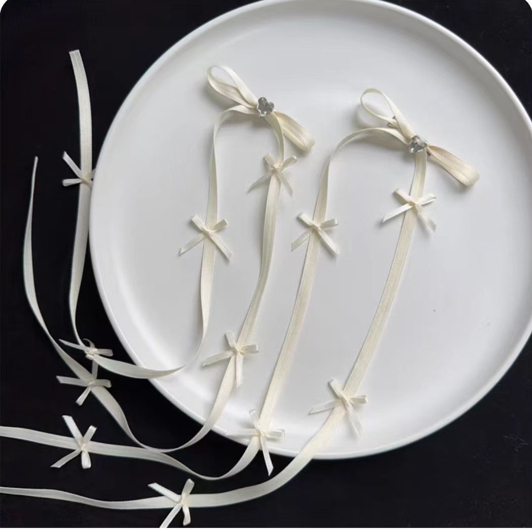 Bow Knot Pattern Vacation Classic Style Women's Bow Knot Cloth Hair Clip