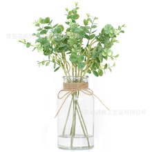 尤加利假水仿真花成品新款跨境热销小清新盆景花家居装饰摆件