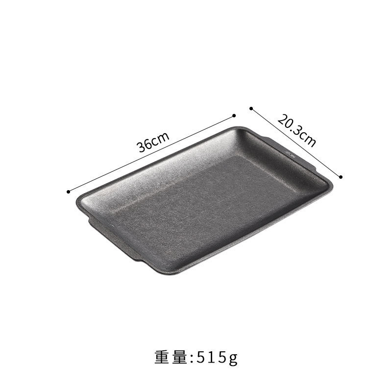 직사각형 접시 36*20cm (레트로, 디스트레스드)