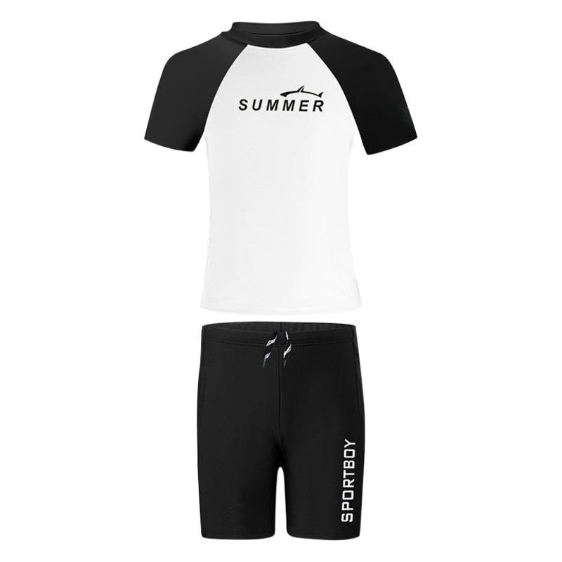 Traje de baño para niños traje de baño de dos piezas para niños medio y grande niños adolescentes niños verano 2023 nuevo traje de baño