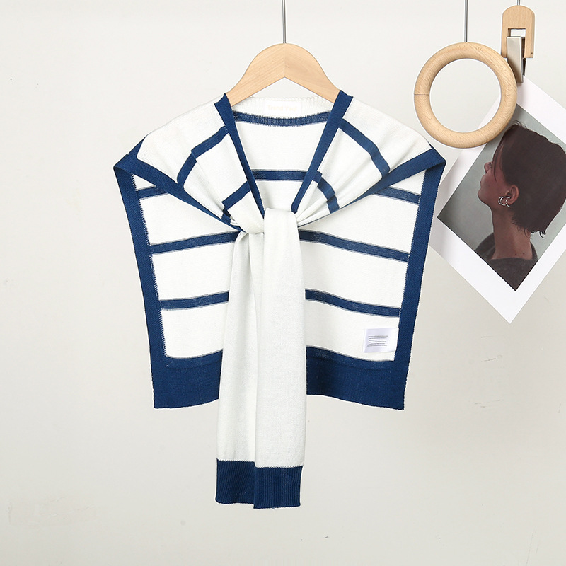 Mujeres Casual Elegante Raya Poliéster Labor De Retazos Chal display picture 6