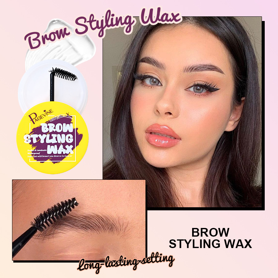PAGE VINE maquillaje impermeable a prueba de sudor, lápiz de cejas duradero de alta calidad, cepillo de cera de cejas, comercio exterior image 13