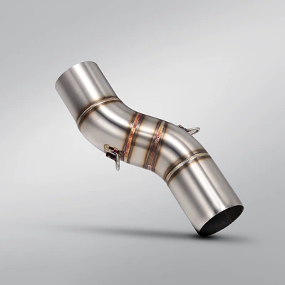 Motorcycle exhaust middle section is suitable for Benelli TRK 502X pull truck modified exhaust pipe middle section tail section (Motorcycle exhaust pipe) - 502x-middle-section
