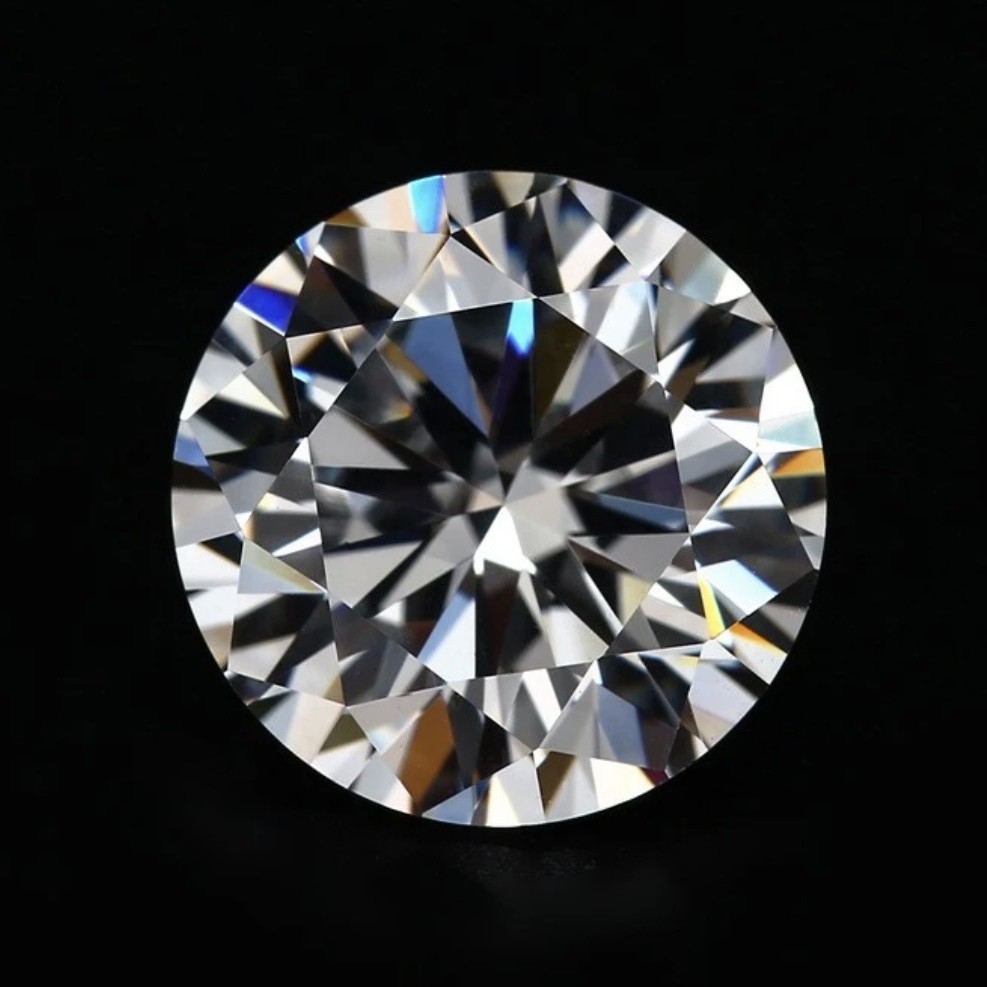 厂家直销圆形培育钻石1克拉轻奢钻石批发白锆宝石0.6-10.0mm