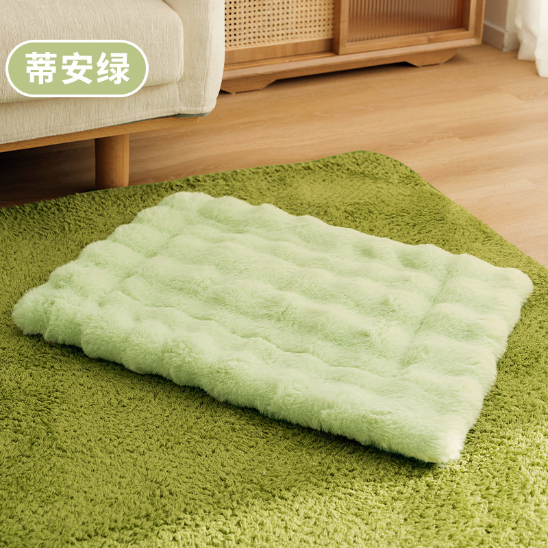 Espuma de espuma estera de esponja suave peluche casero antifríaco gato perro estera casera cama cama cama mascota gato nido image 7