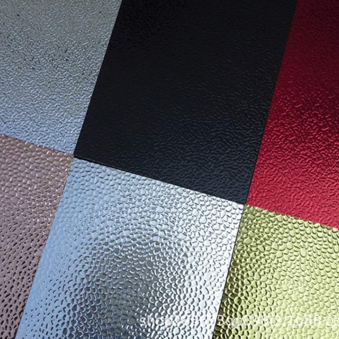 压花铝板镜面铝卷凹凸纹抛光覆膜格栅灯铝材高光反射灯具配件新品