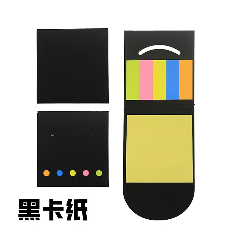 Cartera de papel kraft sonriente de post-it Post-it Post-it Transfronterizo Amazon N veces Post-it Notebook Personalizado Logotipo Impreso image 9