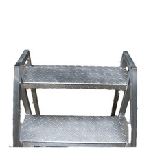 扶手户外带登高工程梯楼梯台阶梯梯二轮子工业梯子加厚踏步三步梯